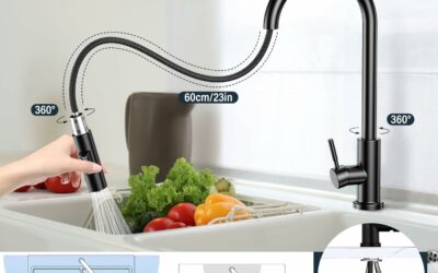 🚰 Un toque moderno y práctico para tu cocina: mi experiencia con el grifo extraíble negro mate