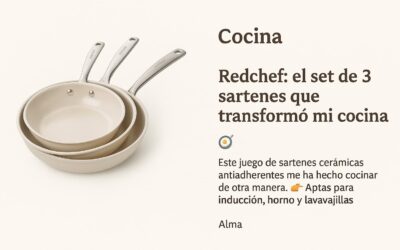 🍳 Redchef: el set de 3 sartenes que transformó mi cocina
