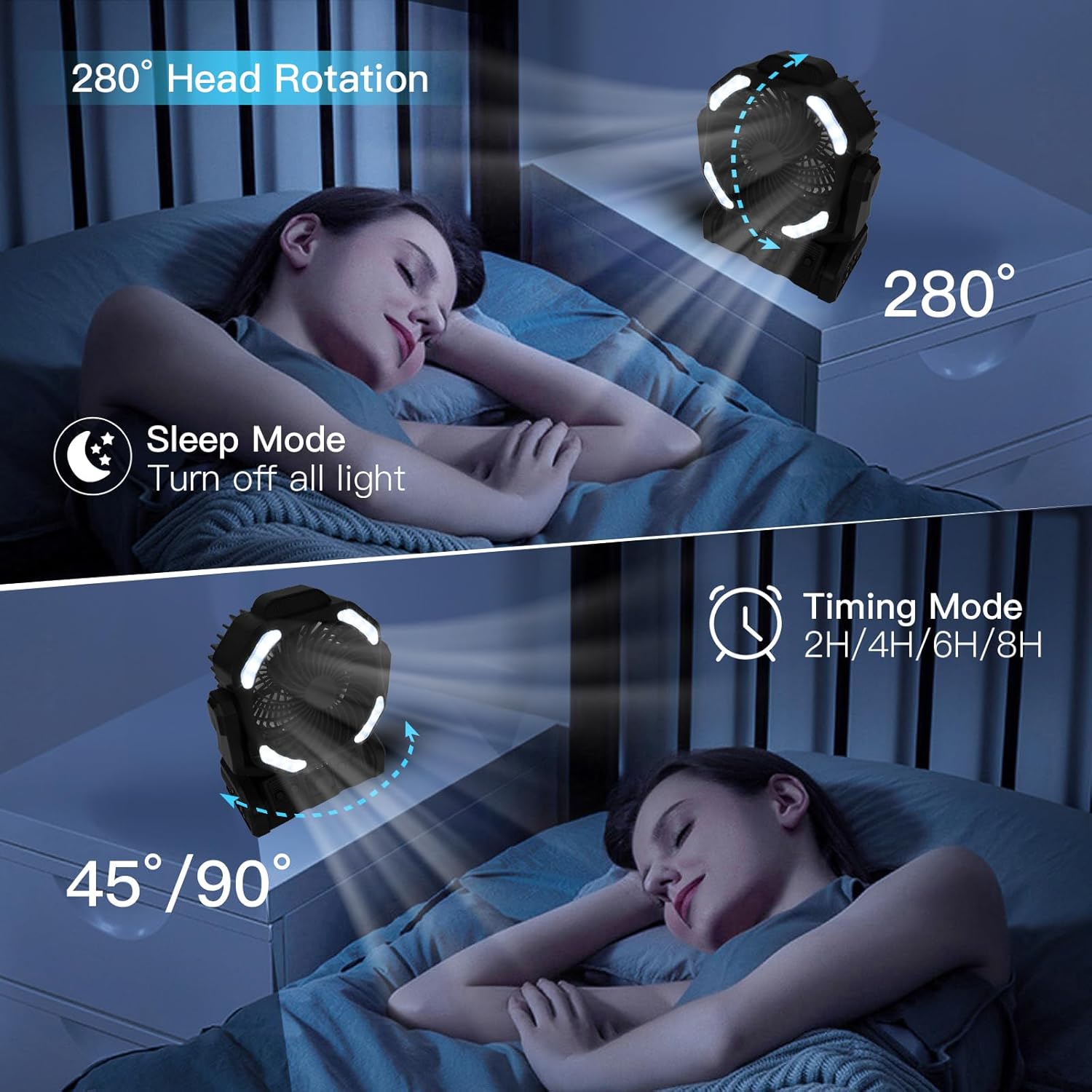 ventilador portátil recargable