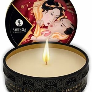SHUNGA MINI CARESS BY CANDELIGHT VELA MASAJE VINO 30ML