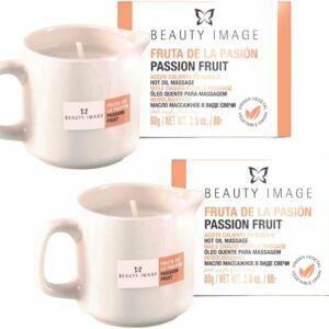 Pack 2 Velas de Masaje BEAUTY IMAGE – Fruta de la Pasión, 80 g, Hidratantes