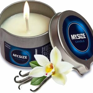 Vela de Masaje MY.SIZE – Vainilla, 40 ml, Aromaterapia Relajante