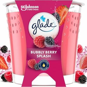 Vela Aromática Glade Bubbly Berry Splash – 30 Horas de Fragancia